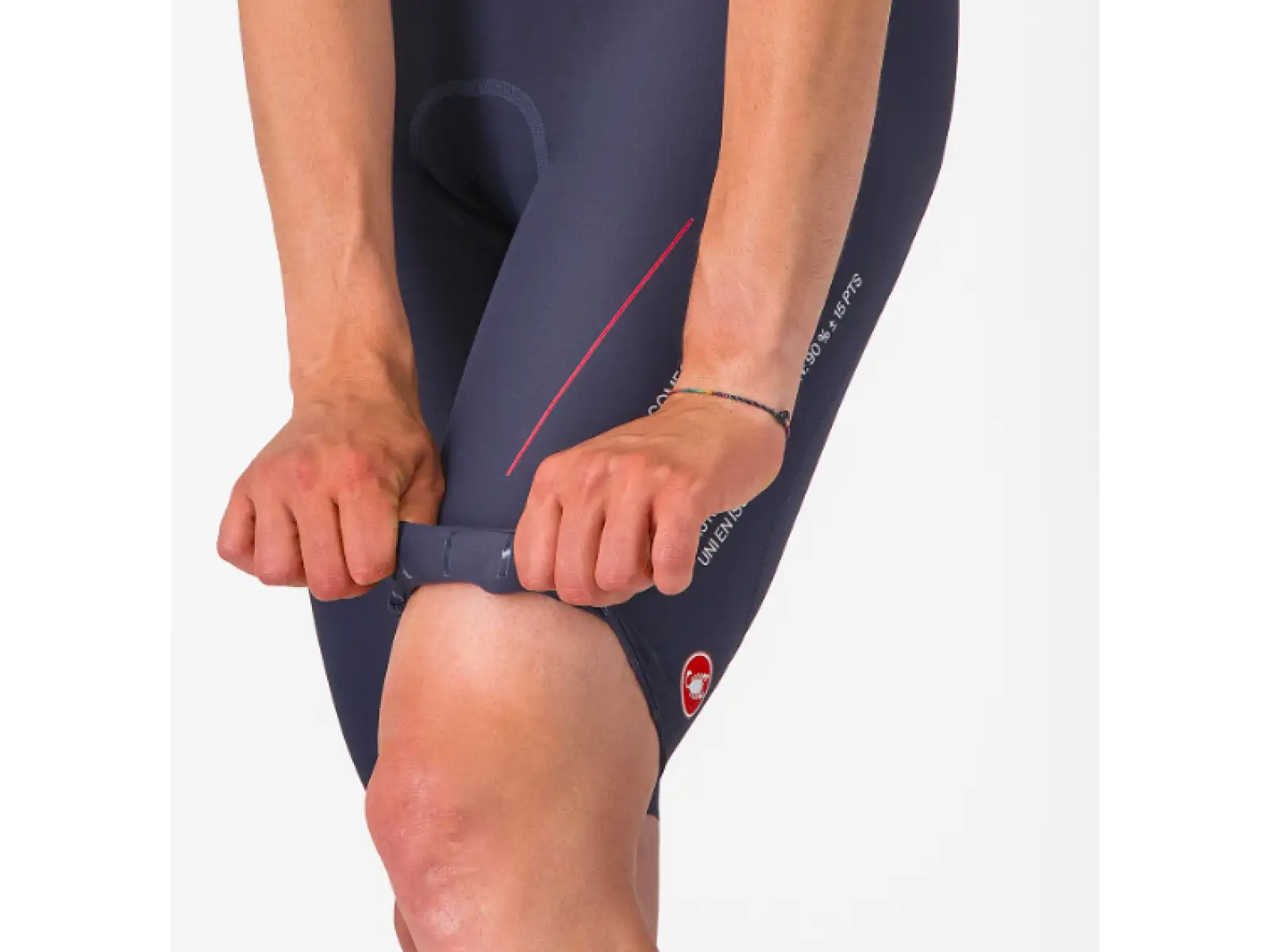 Castelli Espresso R-A/D Herren-Shorts mit Polsterung und Trägerhose Twilight Blue