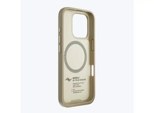 Peak Design Mobile Everyday Clarino Case iPhone 16 Pro Handyhülle in Knochenfarbe