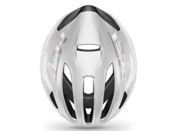 MET Rivale MIPS Helm Weiß holographisch Glanz