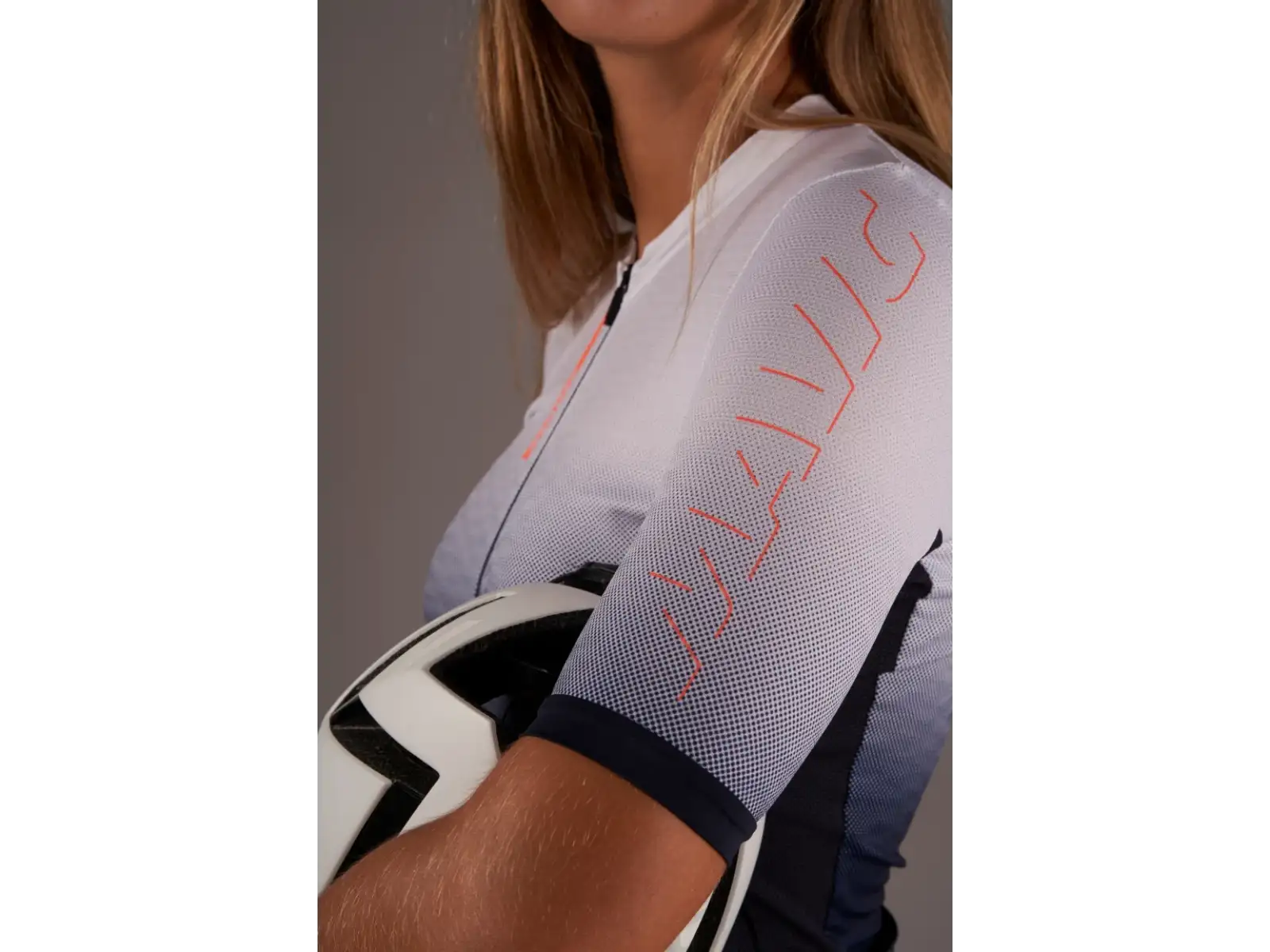 Mavic Essential Graphic Damen Radtrikot Kurzarm Deep Blue/White