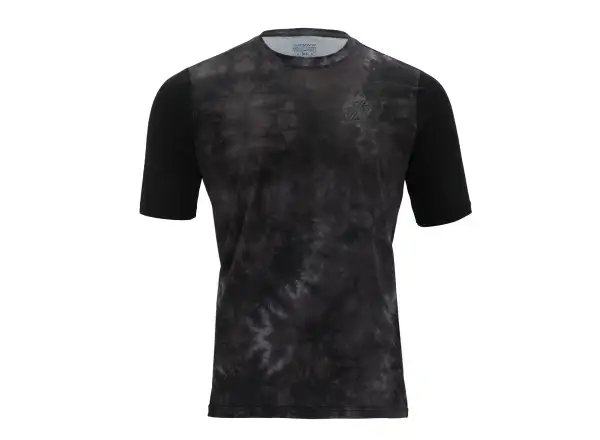 Silvini Aldeno Herrentrikot mit kurzen Ärmeln in Anthrazit/Schwarz.