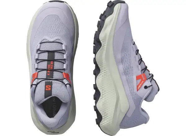 Salomon Ultra Glide 3 Damenlaufschuhe Cosmic Sky/Icicle/Neon Flame