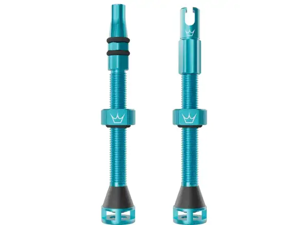 Peatys Holeshot Fast Flow Tubeless-Ventile 60 mm Turquoise