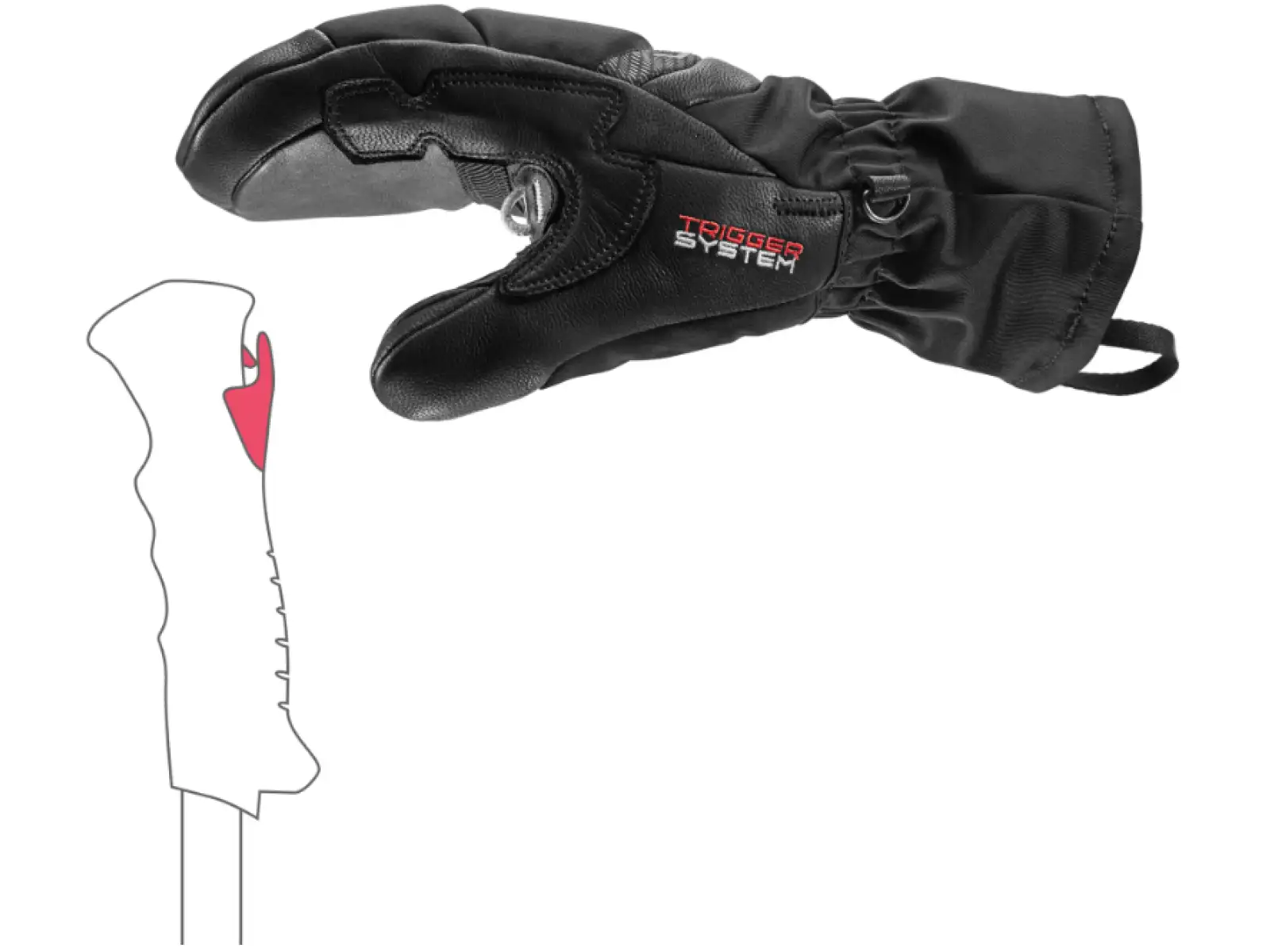 Leki Griffin Base 3D Women Mitt Damen-Fäustlinge Black