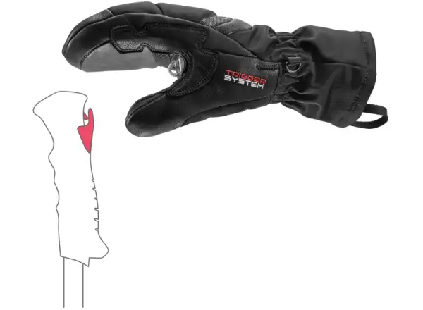 Leki Griffin Base 3D Women Mitt Damen-Fäustlinge Black