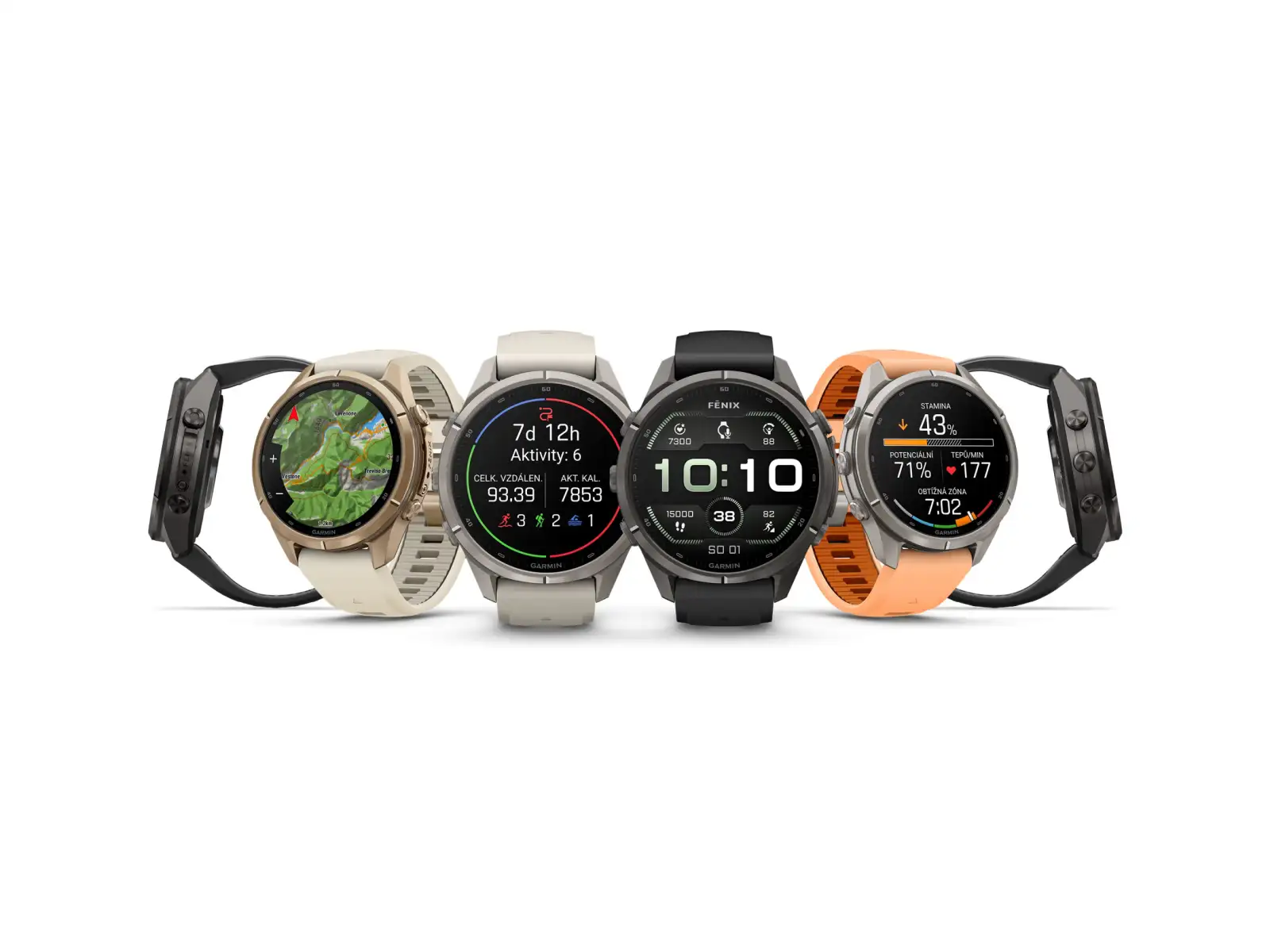 Garmin fenix 9 Pro inReach 43 mm Smartwatch Autumn gold titanium/Cream/french gray