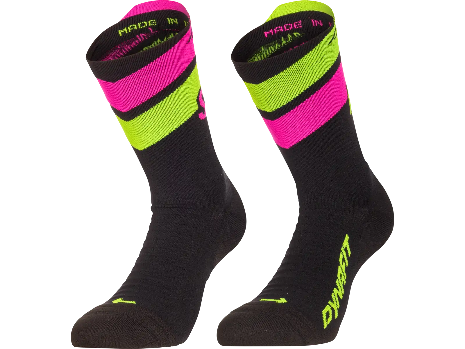 Dynafit Ultra Crew Laufsocken Black Out/Ultra Yellow