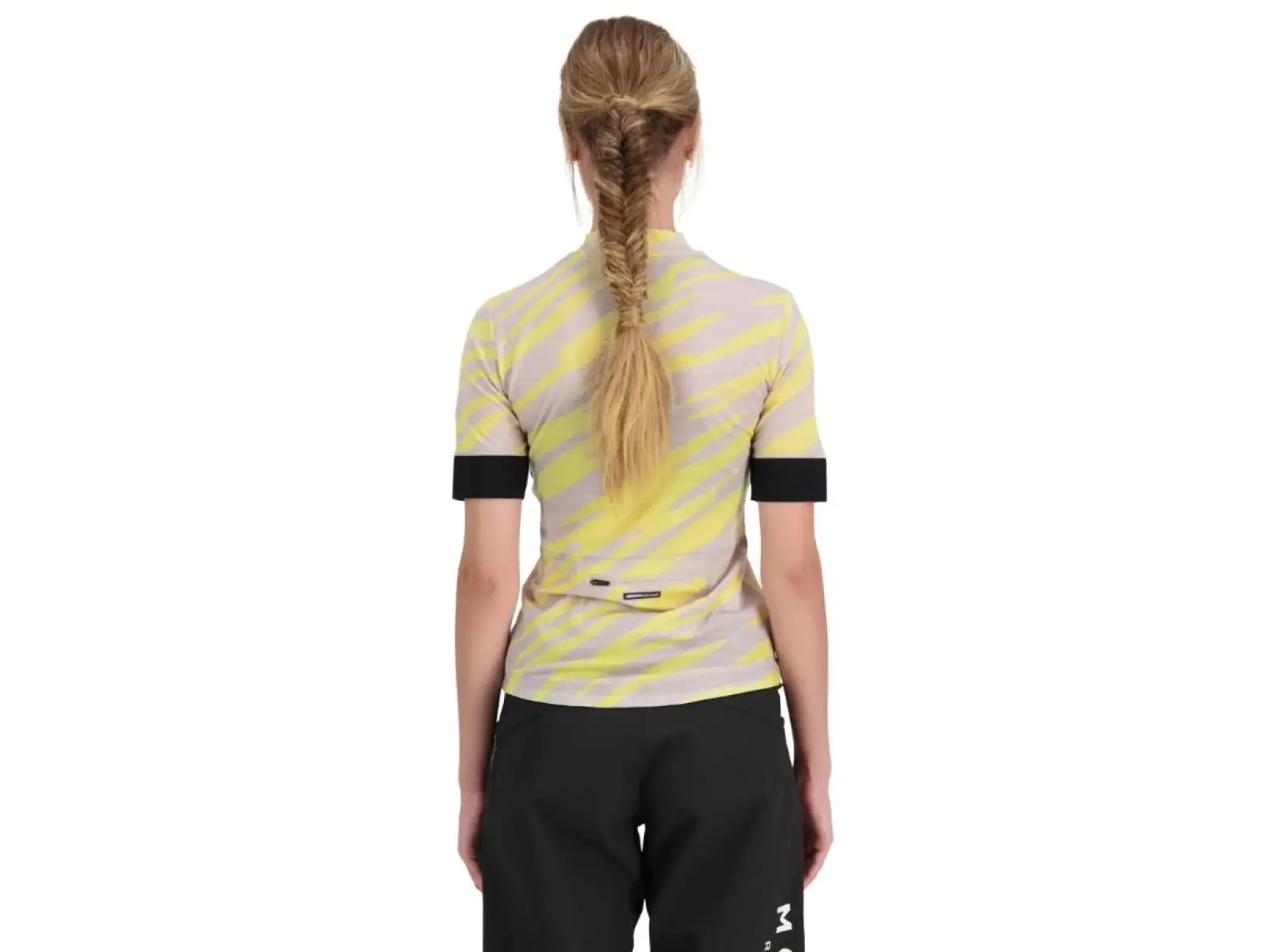 Mons Royal Cadence Half Zip WMNS Damen Kurzarmtrikot limelight camo