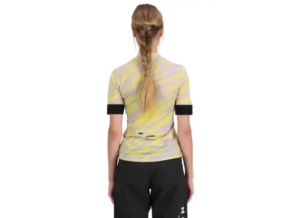 Mons Royal Cadence Half Zip WMNS Damen Kurzarmtrikot limelight camo