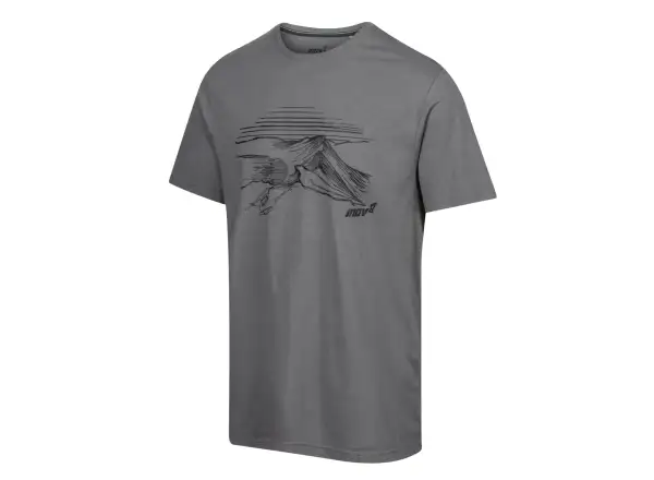 Inov-8 Graphic Tee Helvellyn Herren T-Shirt kurzarm Grau