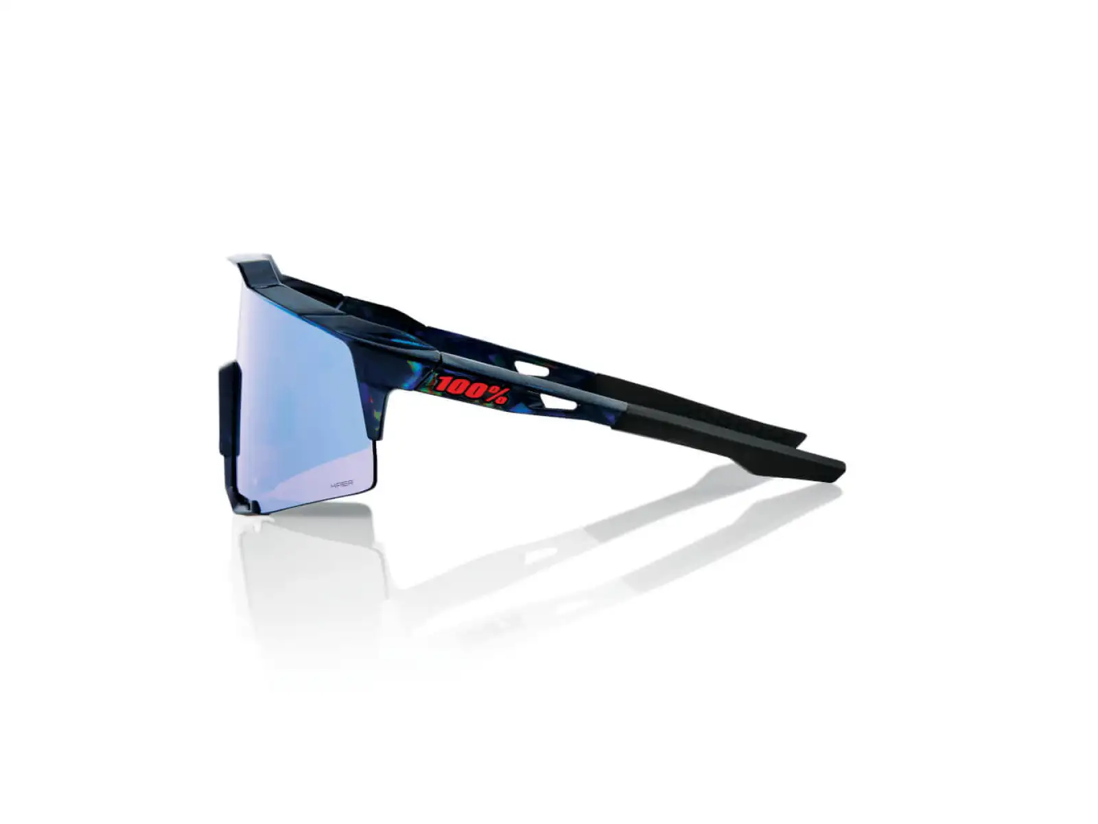 Fahrradbrille 100% SPEEDCRAFT Schwarz Holographic/Hiper Blau