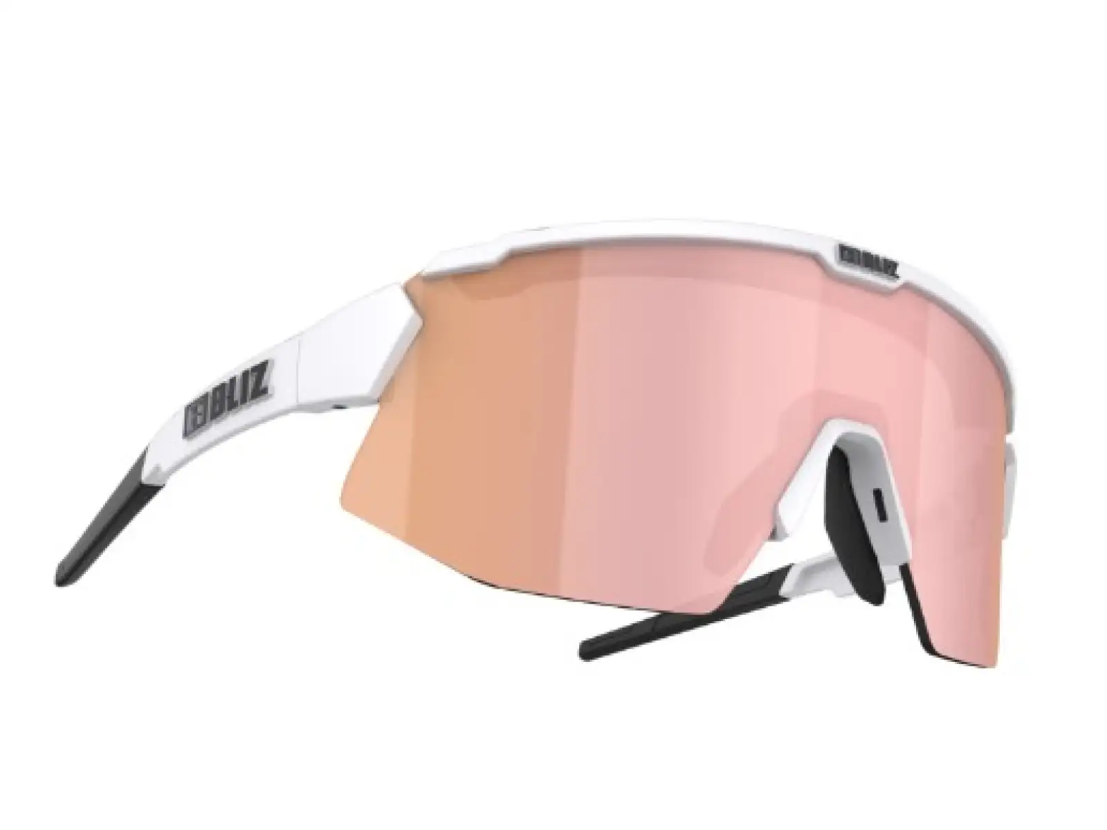 Bliz Breeze Small Brille Matt White Brown/Rose Multi