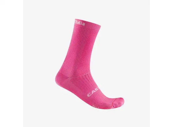 Castelli Giro Logo 18 Radsocken Rosa