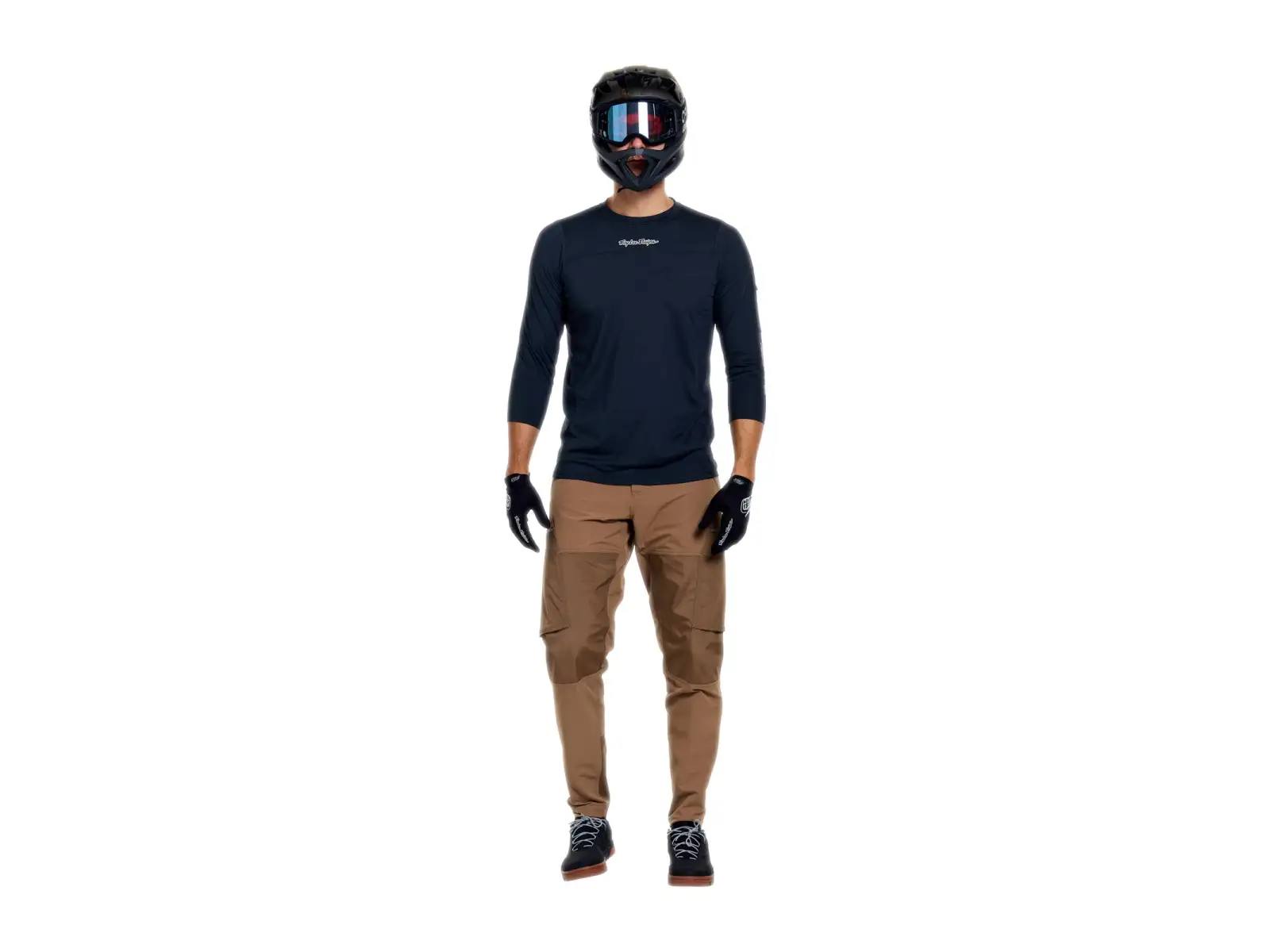 Troy Lee Designs Ruckus Ride Herrentrikot 3/4 Ärmel Mono Carbon