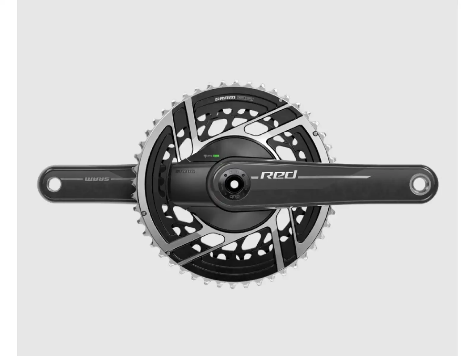 Sram Red E1 DUB Powermeter Straßenkurbeln mit 46/33 Zähnen.