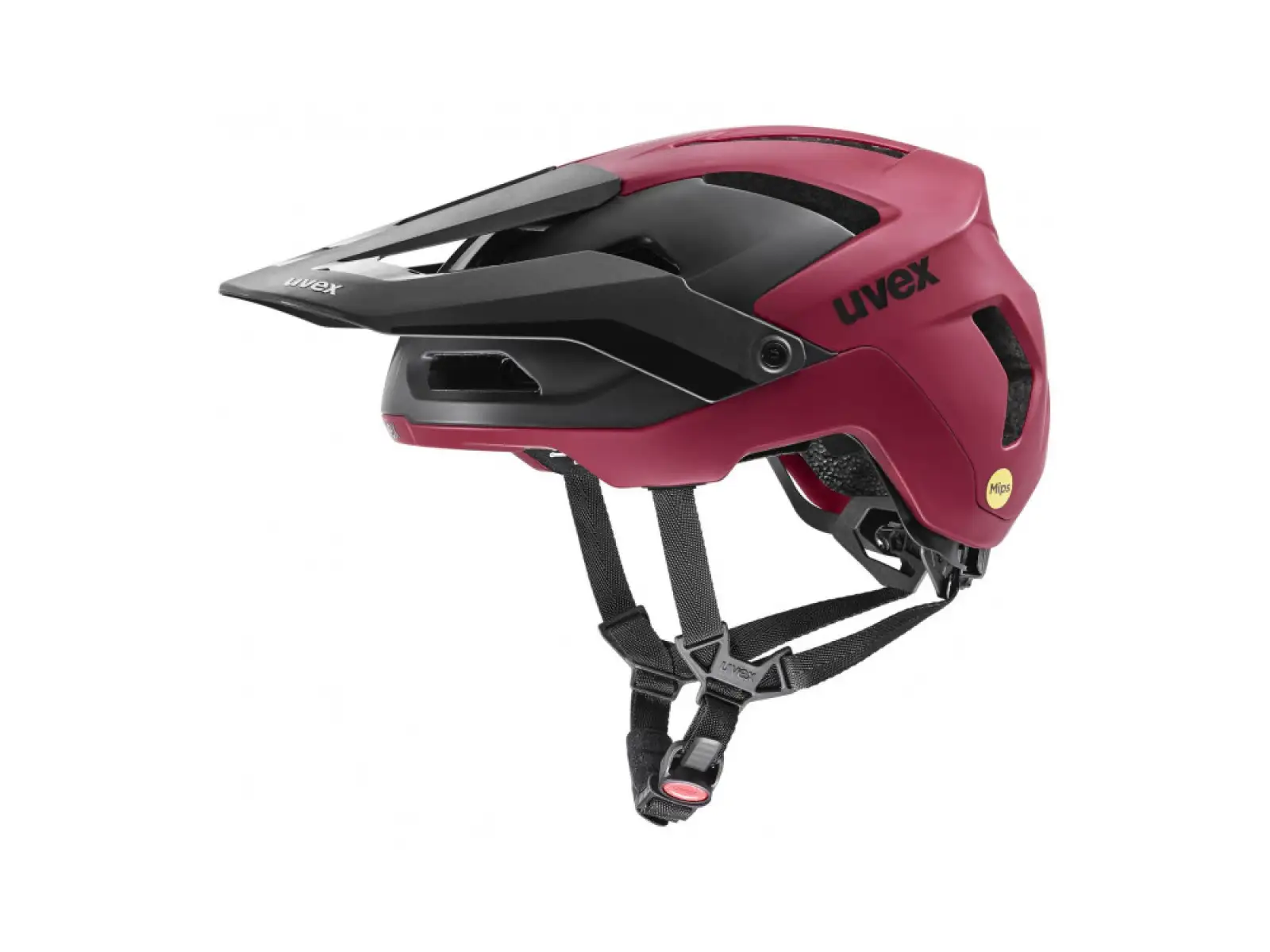 Uvex Renegade MIPS Helm Ruby Red/Black Matt