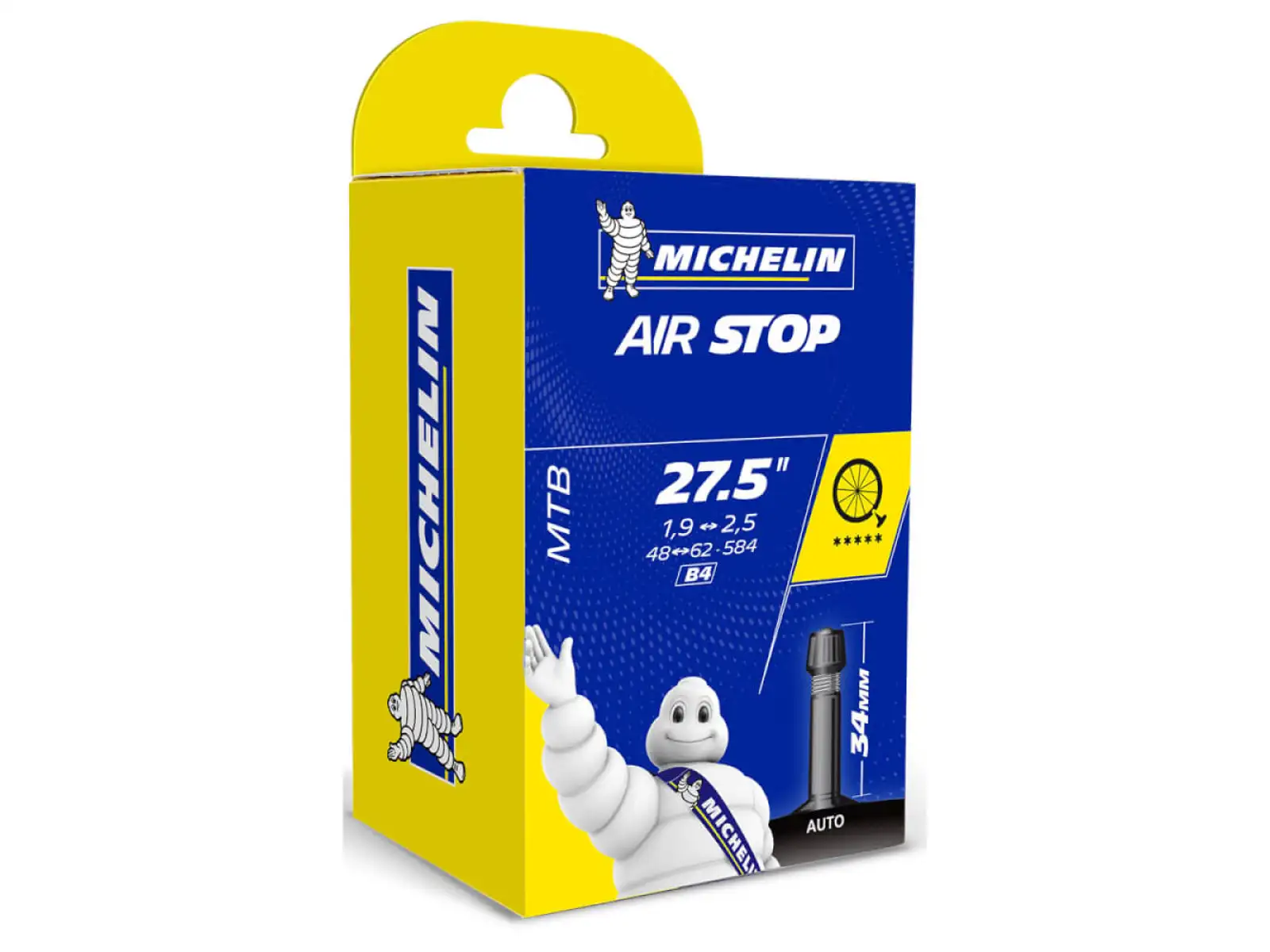 Michelin Air Stop 27,5x1,85-2,40" MTB Schlauch Autoventil 48 mm