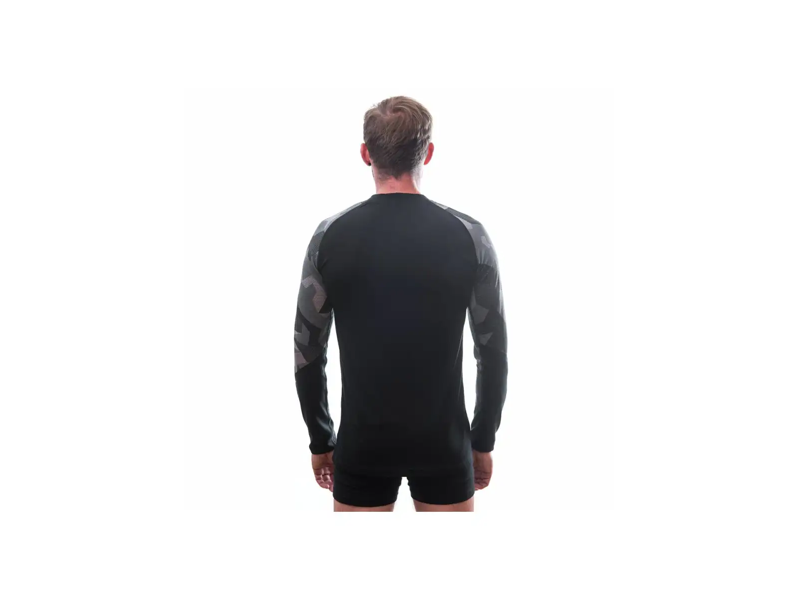 Sensor Merino Impress Herren Thermounterwäsche Langarm schwarz/Camo
