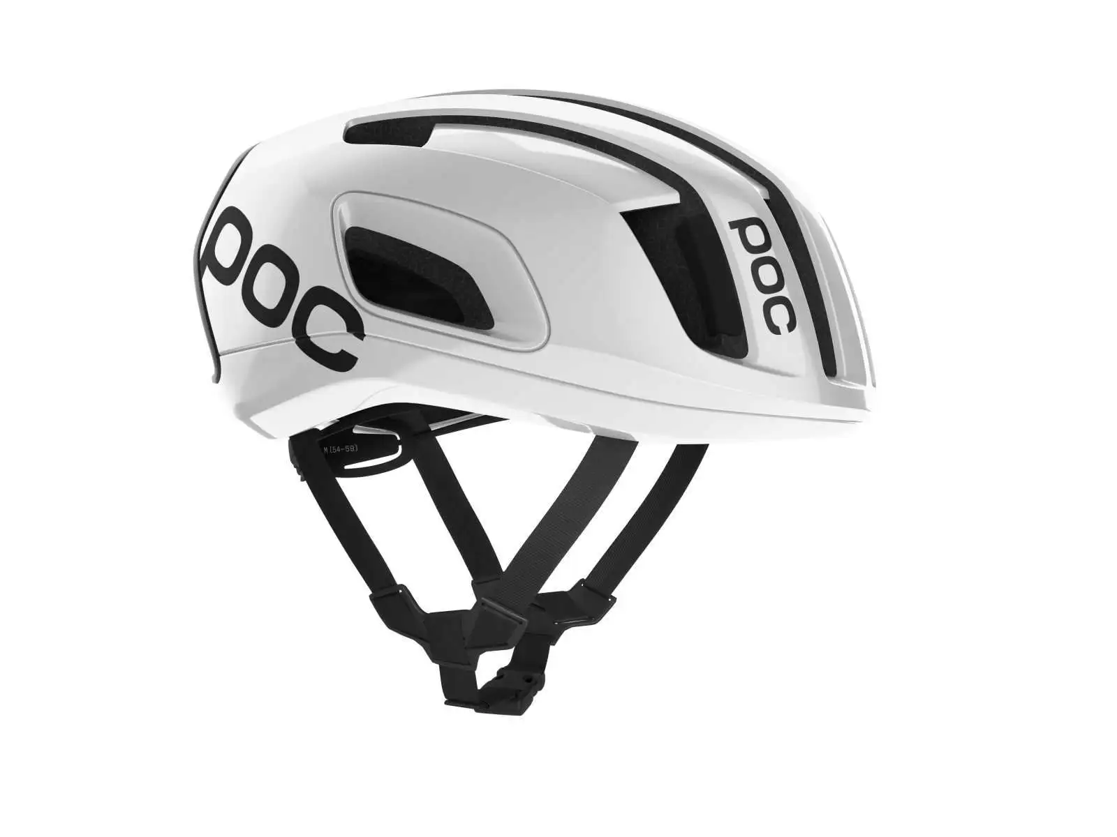 POC Cytal Rennradhelm Hydrogen White/Uranium Black Matt/Logo