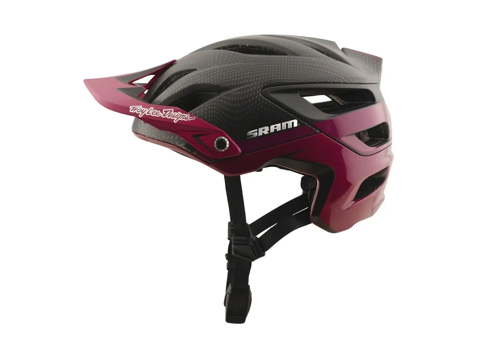 Troy Lee Designs x SRAM A3 Helm Radioscape Black/Berry