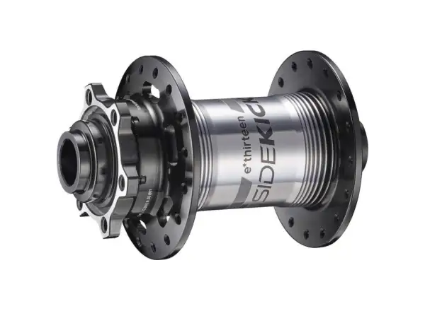 E-13 Sidekicks 110x15/20 mm Boost Vorderradnabe 32 Loch Black/Sterling Silver