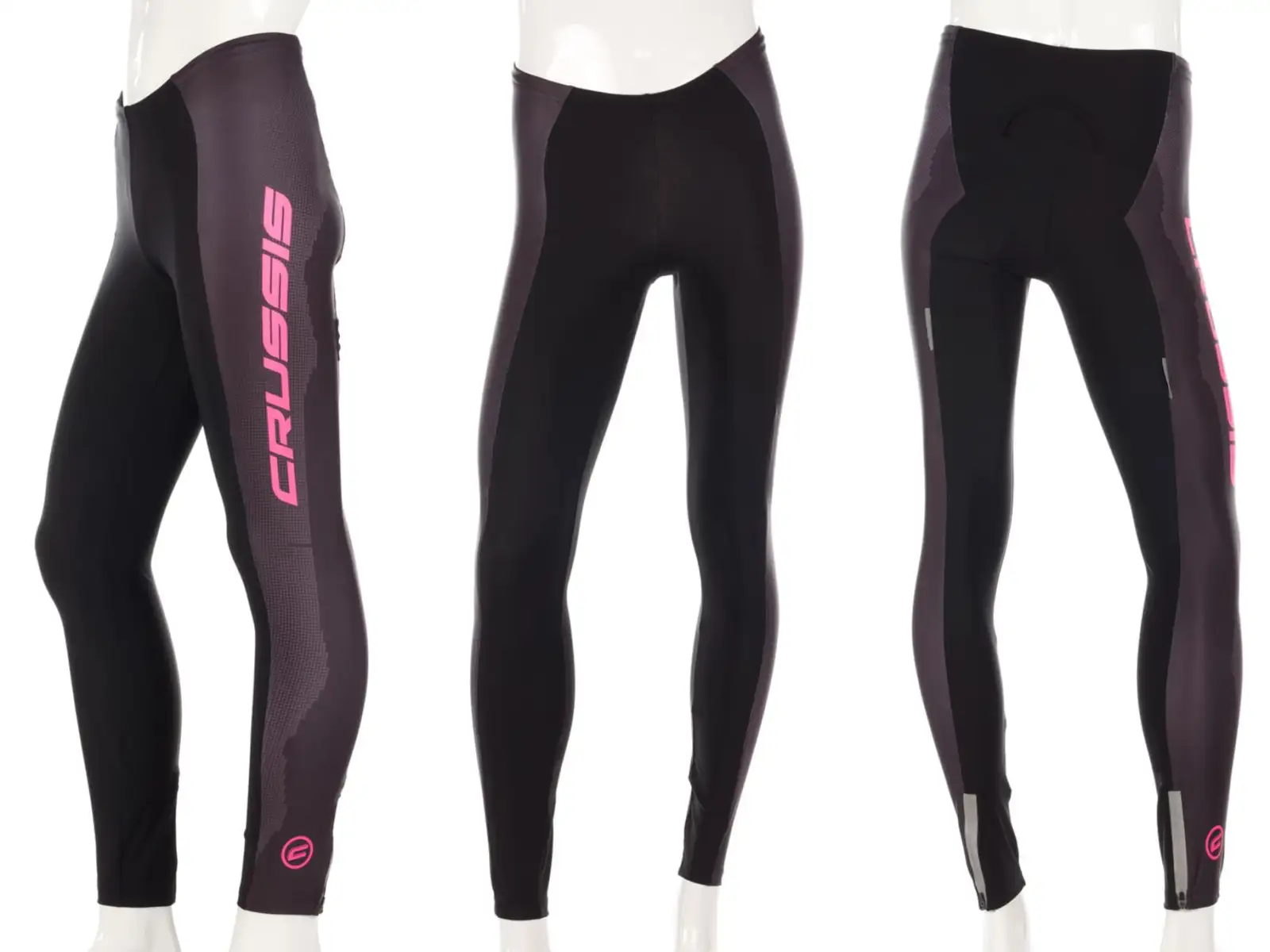 Crussis elastische Damenhose Schwarz/Rosa