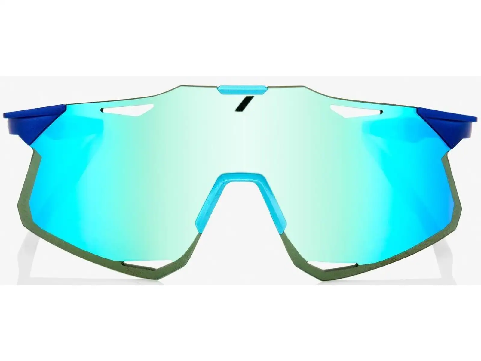 Sonnenbrille 100% Hypercraft Matt Metallic Blau Topaz
