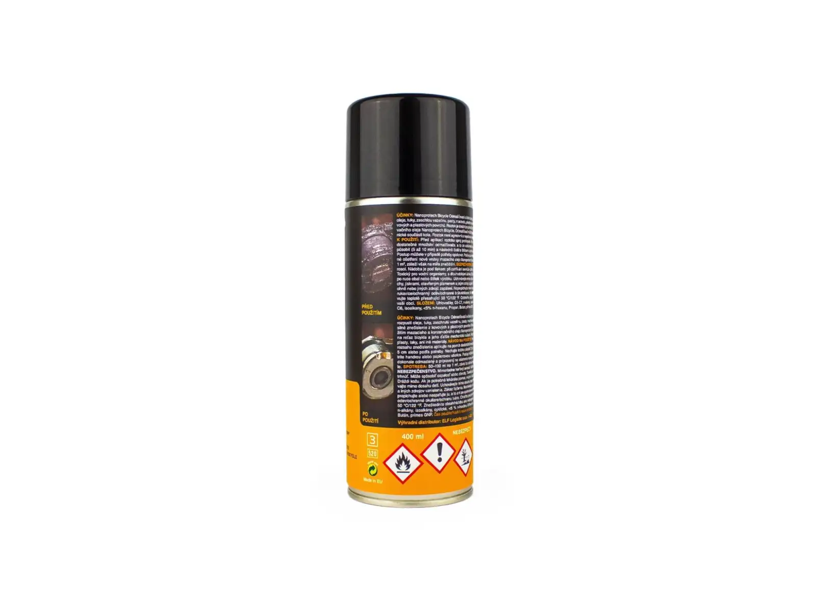Nanoprotech Fahrradentfetter und Reinigungsspray für Ketten 400 ml