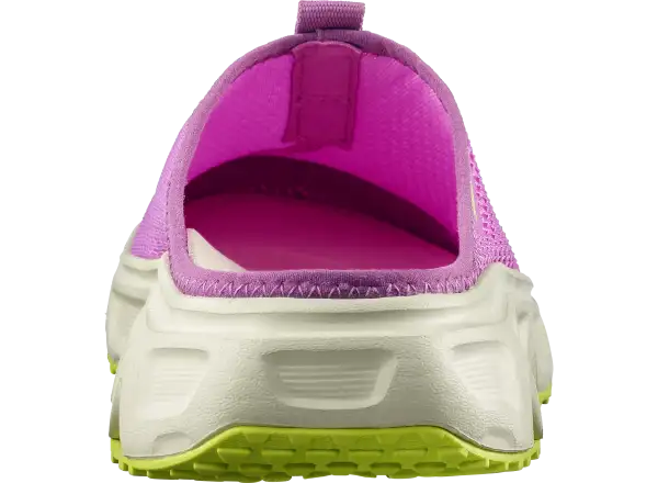 Salomon Reelax Slide 6.0 Damenpantoffeln Iris Orchid/Asparsgud Green/Acid Lime