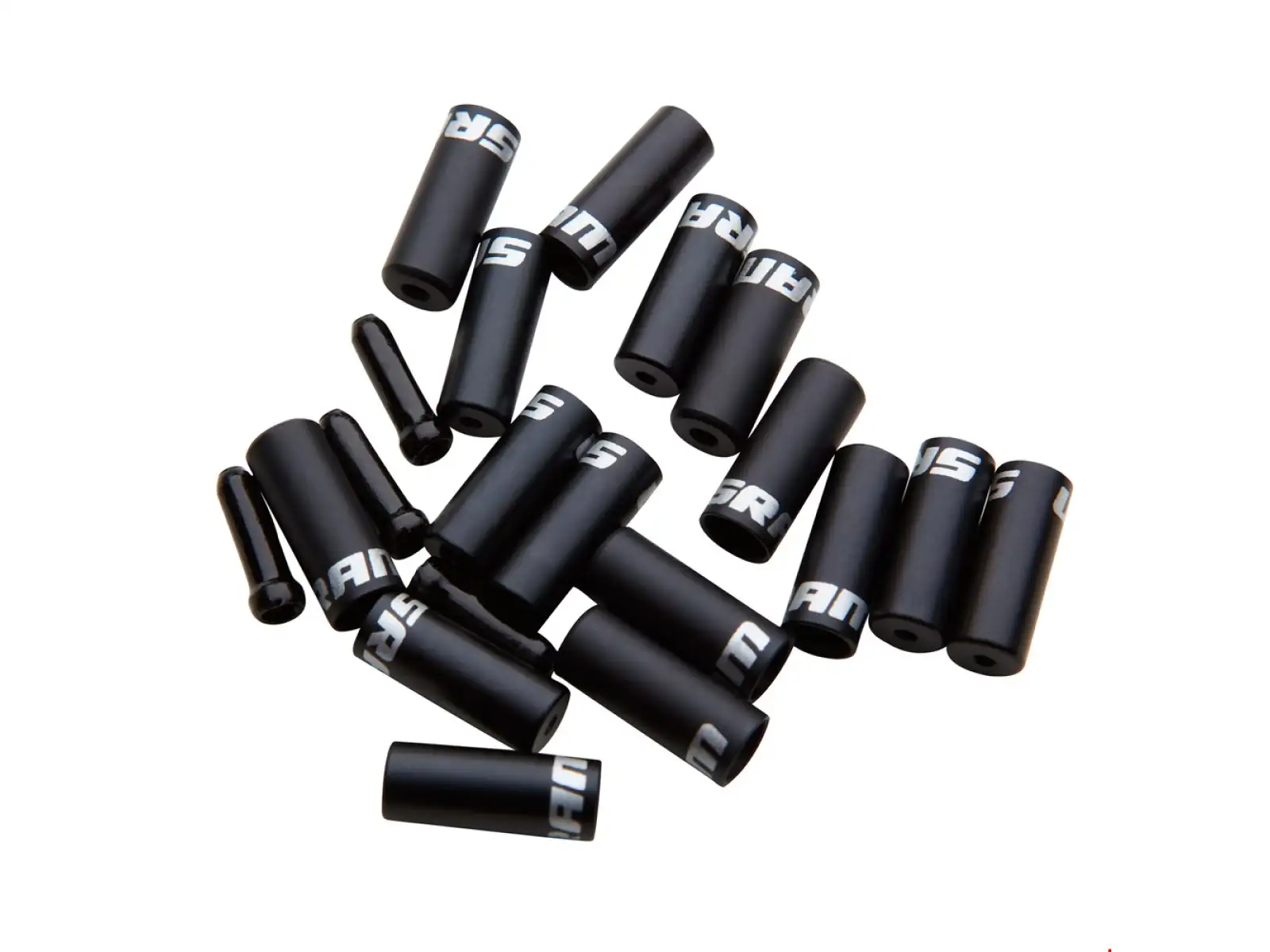 Sram Ferrule Kit Set mit schwarzen Endhülsen für Seilzüge und Bowdenzüge.