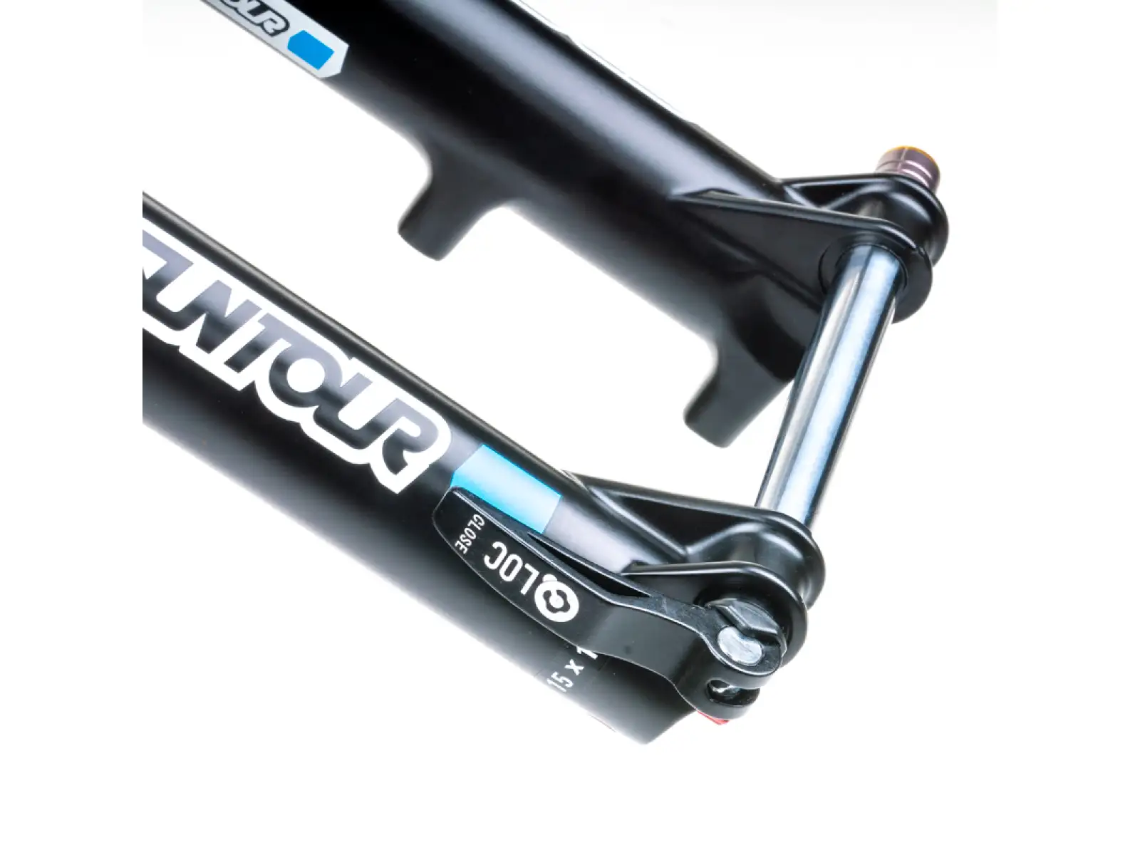 SR Suntour Raidon 32 LO-R 130 mm 27,5" Boost gefederte Gabel in Schwarz.