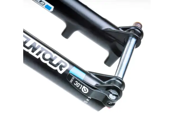SR Suntour Raidon 32 LO-R 130 mm 27,5" Boost gefederte Gabel in Schwarz.
