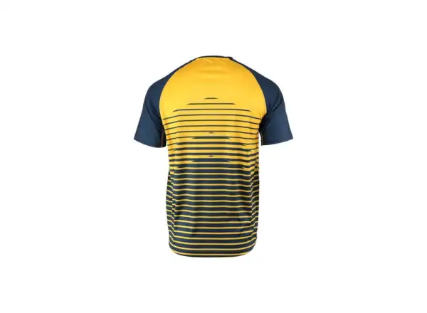Yeti Longhorn Herrentrikot mit kurzen Ärmeln Gold/Navy