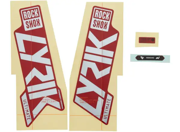 Rock Shox Decal Lyrik Ultimate 27,5"/29" Polar Foil / Gloss Red