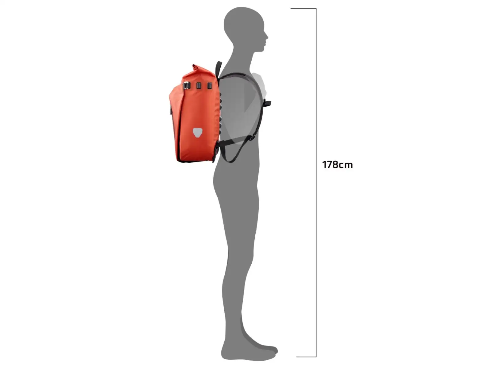 Ortlieb Vario Rucksack/Fahrradtasche 2in1 26 l Dunkel Sand