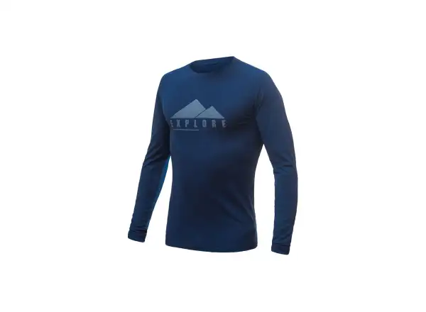 Sensor Merino Air PT Explore Herren Langarmshirt navy
