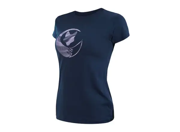 Sensor Coolmax Tech Fox Damen T-Shirt Kurzarm Deep Blue