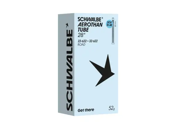 Schwalbe Schlauch AEROTHAN 23-32/622 SCV15-AE, TPU, 80mm