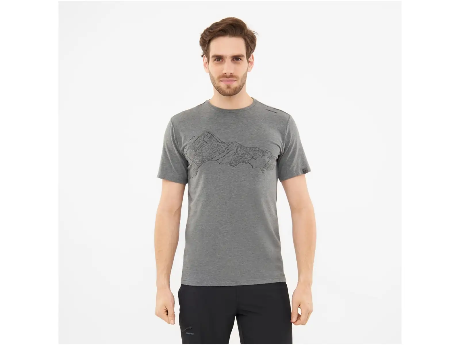 Viking Lako Herren T-Shirt Kurzarm dark grey