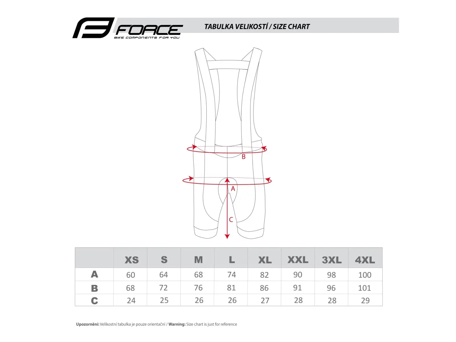 Force Fashion Shorts für Herren mit Latz und Polsterung Schwarz/Grau