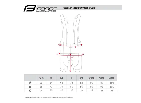 Force Fashion Shorts für Herren mit Latz und Polsterung Schwarz/Grau