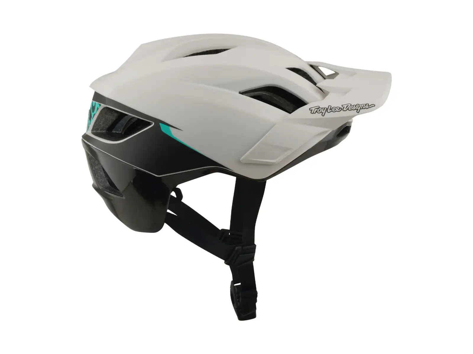 Troy Lee Designs Flowline SE MIPS Helm Stacks Pumice/Real Teal
