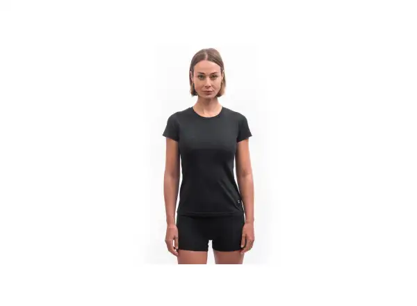 Sensor Merino Cordura Damen T-Shirt Kurzarm schwarz