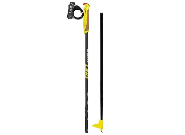 Leki XTA 5.5 Jr. Kinder Langlaufstöcke schwarz/weiß/neon gelb