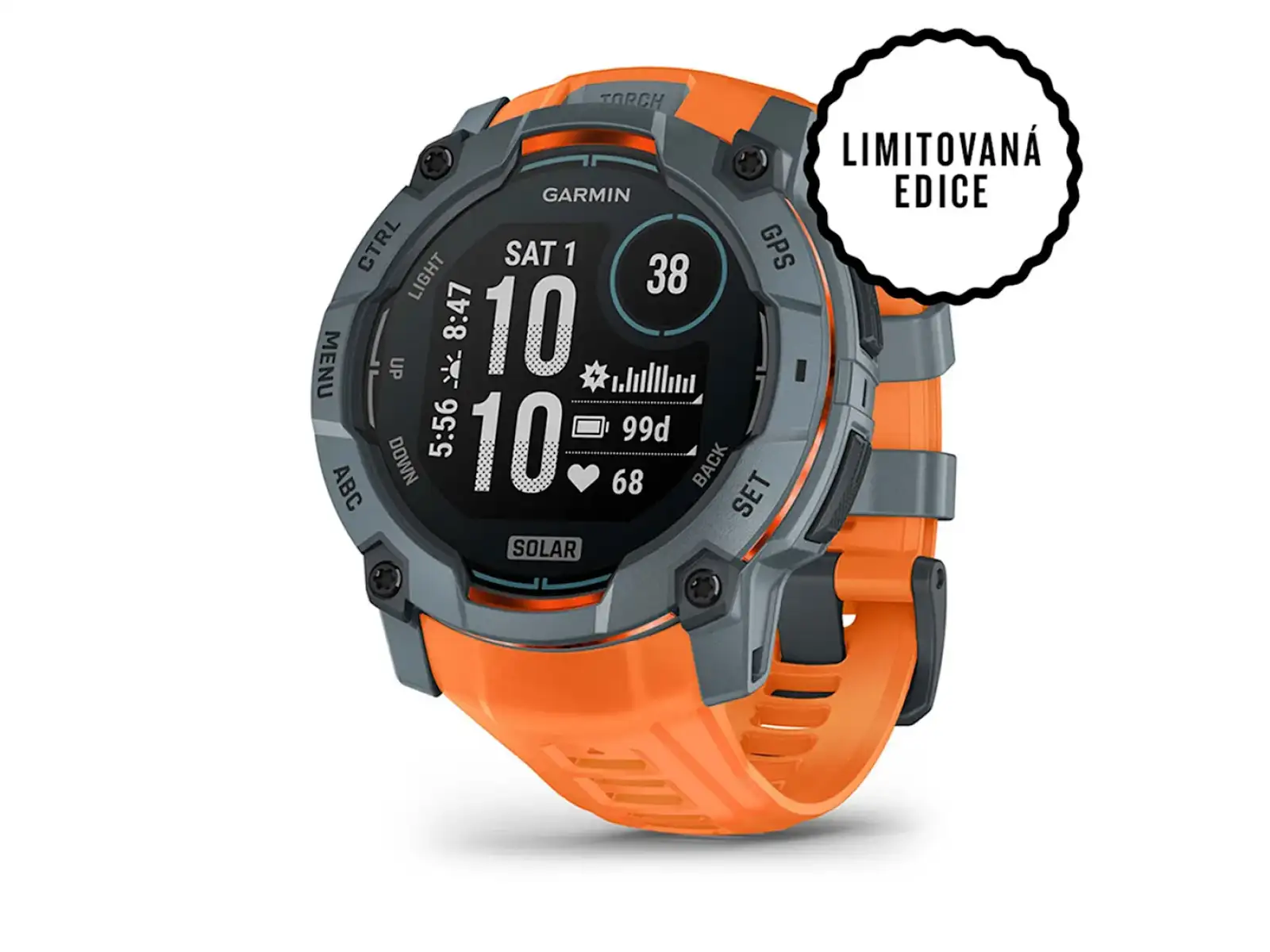 Garmin Instinct 3 Solar 50 mm Smartwatch Twilight/Solstice Band
