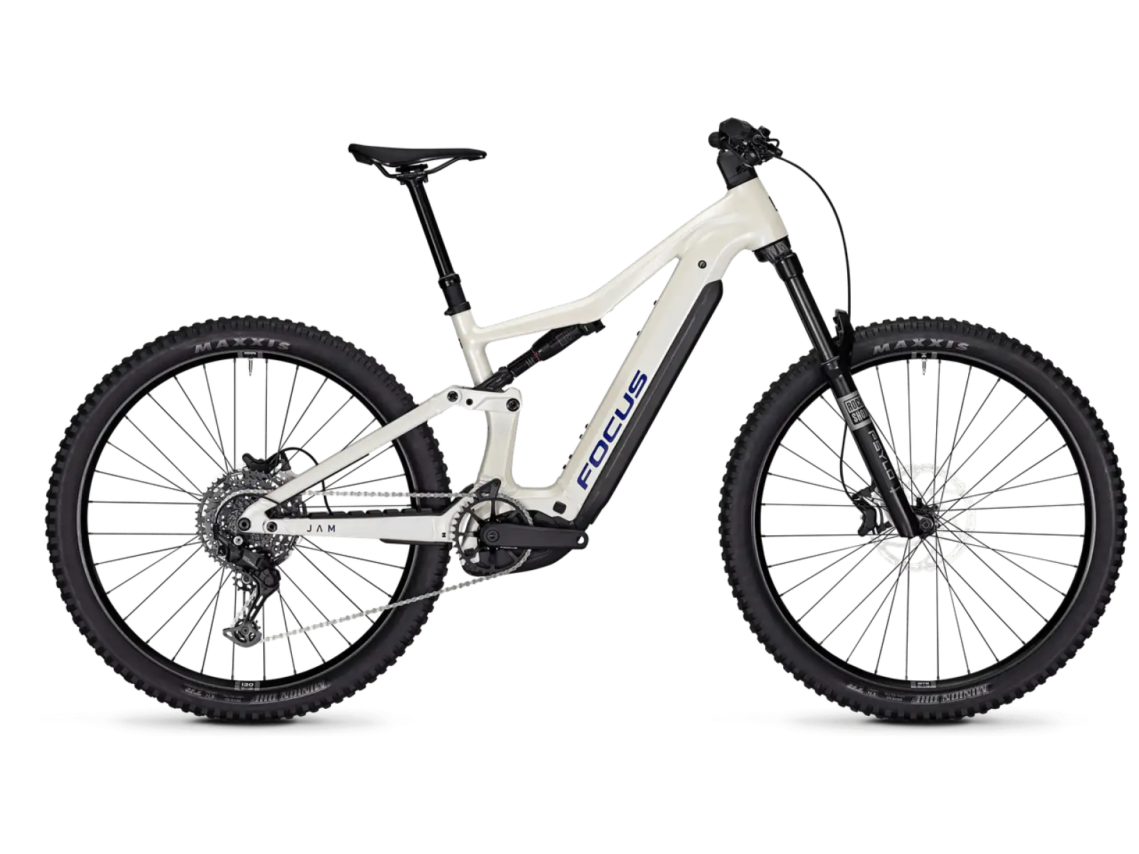 Focus JAM 7 600Wh vollgefedertes E-Bike Champagne / Shellwhite