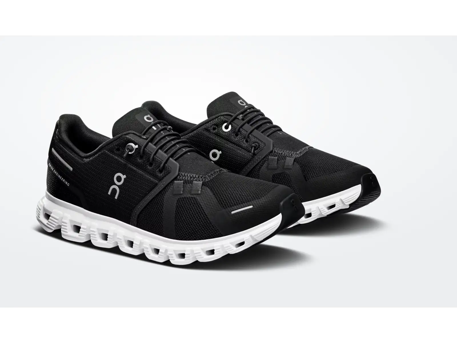 On Cloud 6 Damen-Laufschuhe schwarz/weiß