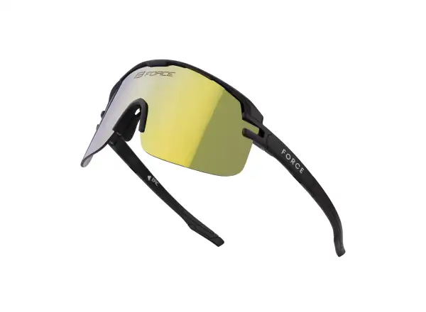 Force Epic Brille schwarz/gelb Spiegelglas