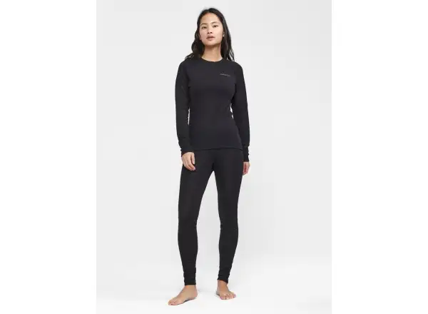 Craft ADV Wool Merino Damen Langarmshirt Schwarz