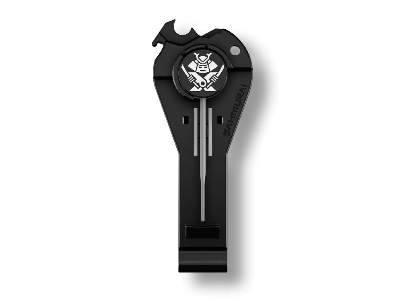 Sahmurai Switchblade Multitool mit 6 Funktionen in Schwarz.